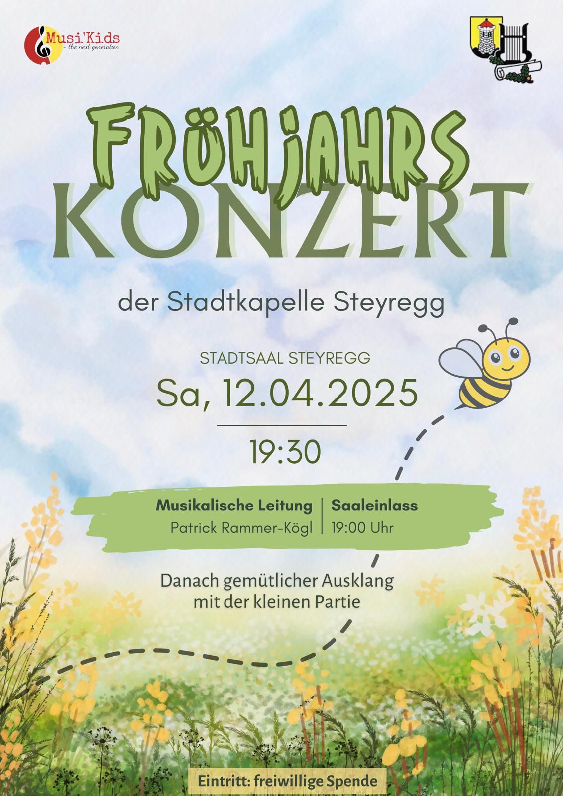 Plakat für das Frühjahrskonzert 2025